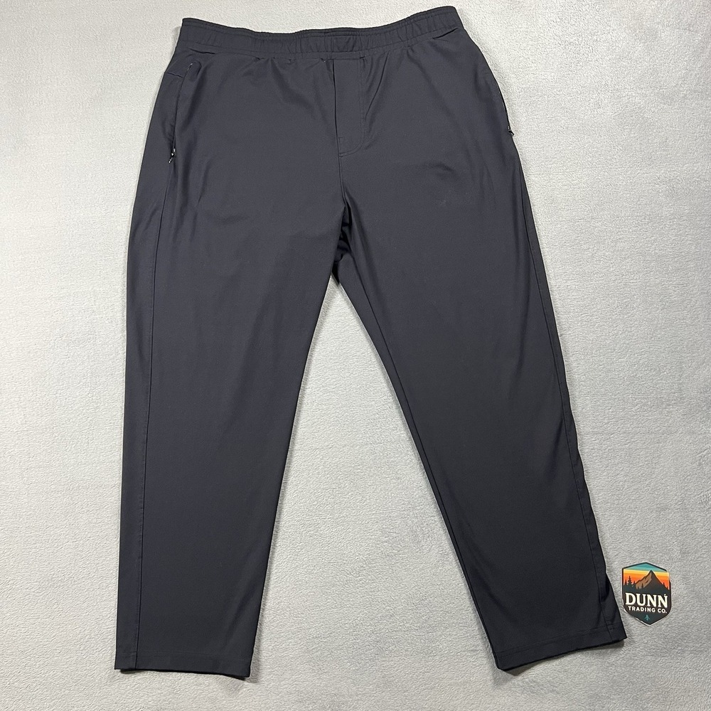 Public Rec Jogger Pants Mens 40x30 Black All Day Everyday Zip Pockets Gym